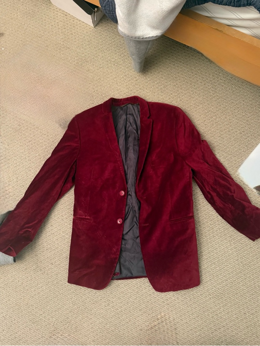 Michael Kors Red Velvet Kids Blazer